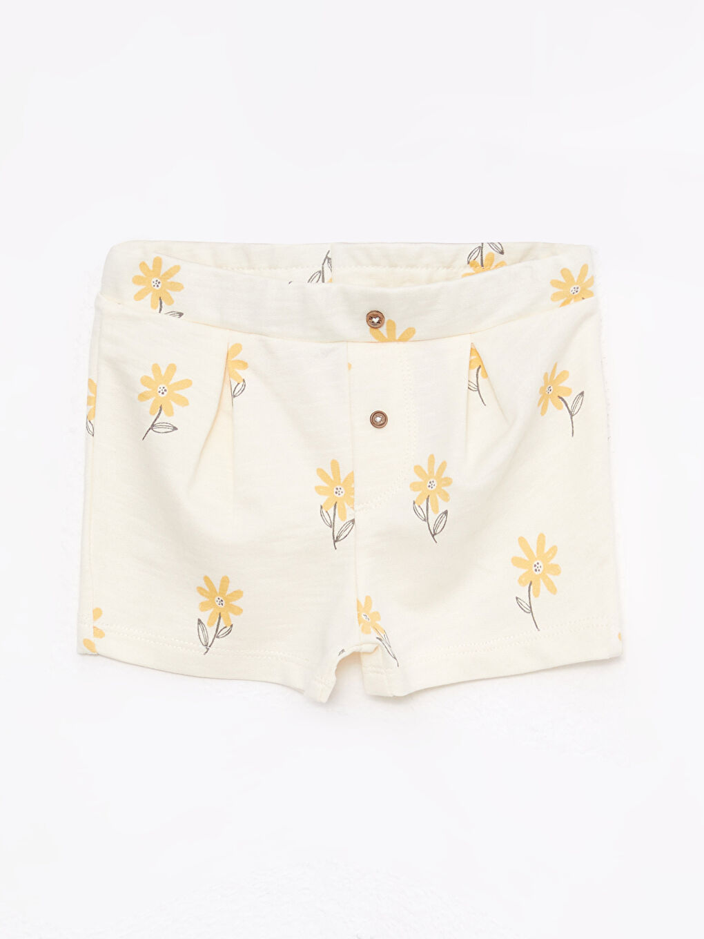 Shorts für Babymädchen aus Baumwolle mit elastischem Bund, 2 Stück-2