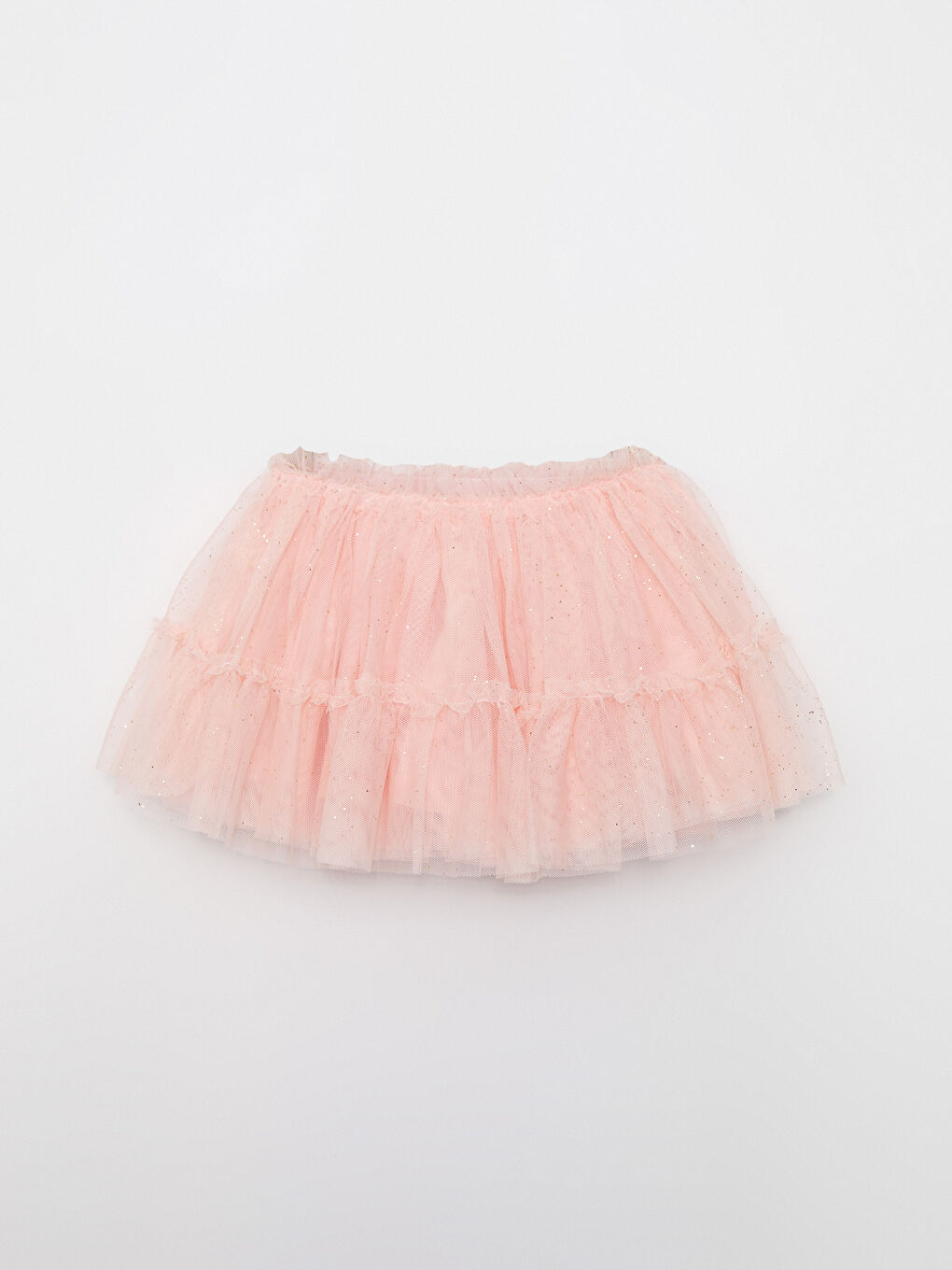 Elastic Waist Baby Girl Tulle Skirt-3