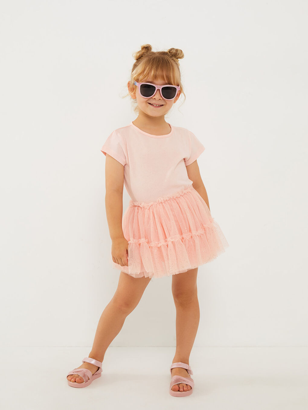 Elastic Waist Baby Girl Tulle Skirt-1