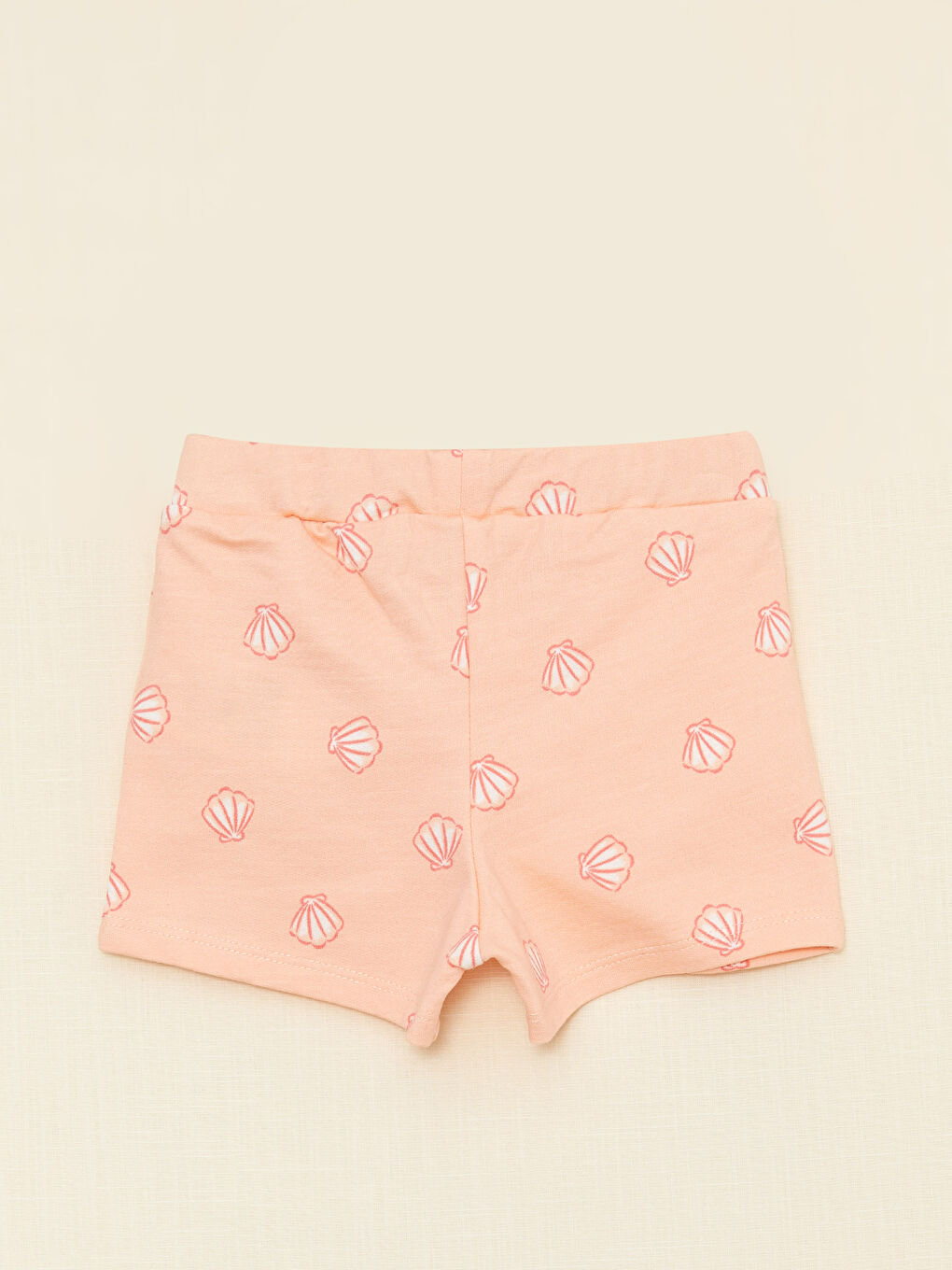 Дөңгелек жағалы принтті қыз балаларға арналған футболка мен шорты 2 данадан тұратын жинақ-3