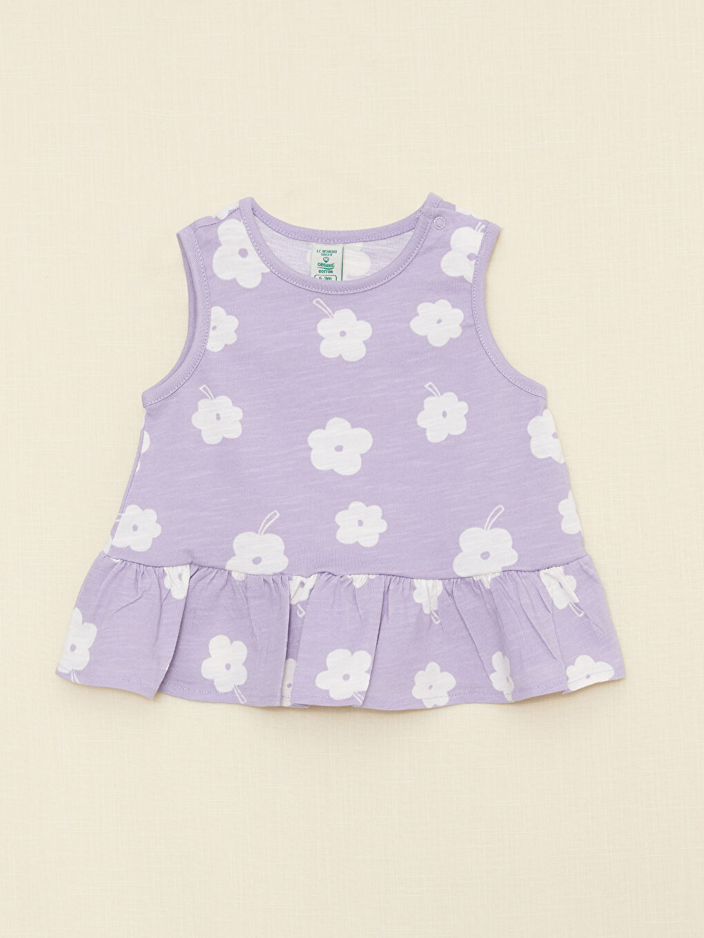 მრგვალი საყელო ნაბეჭდი ბავშვთა გოგონების მაისური და შორტი 2-შეკვრა კომპლექტი-1