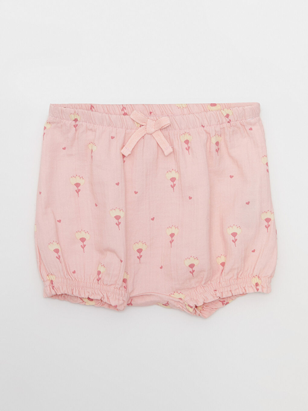 Square Collar Strap Printed Cotton Baby Girl Blouse and Shorts 2-Pack Set-3