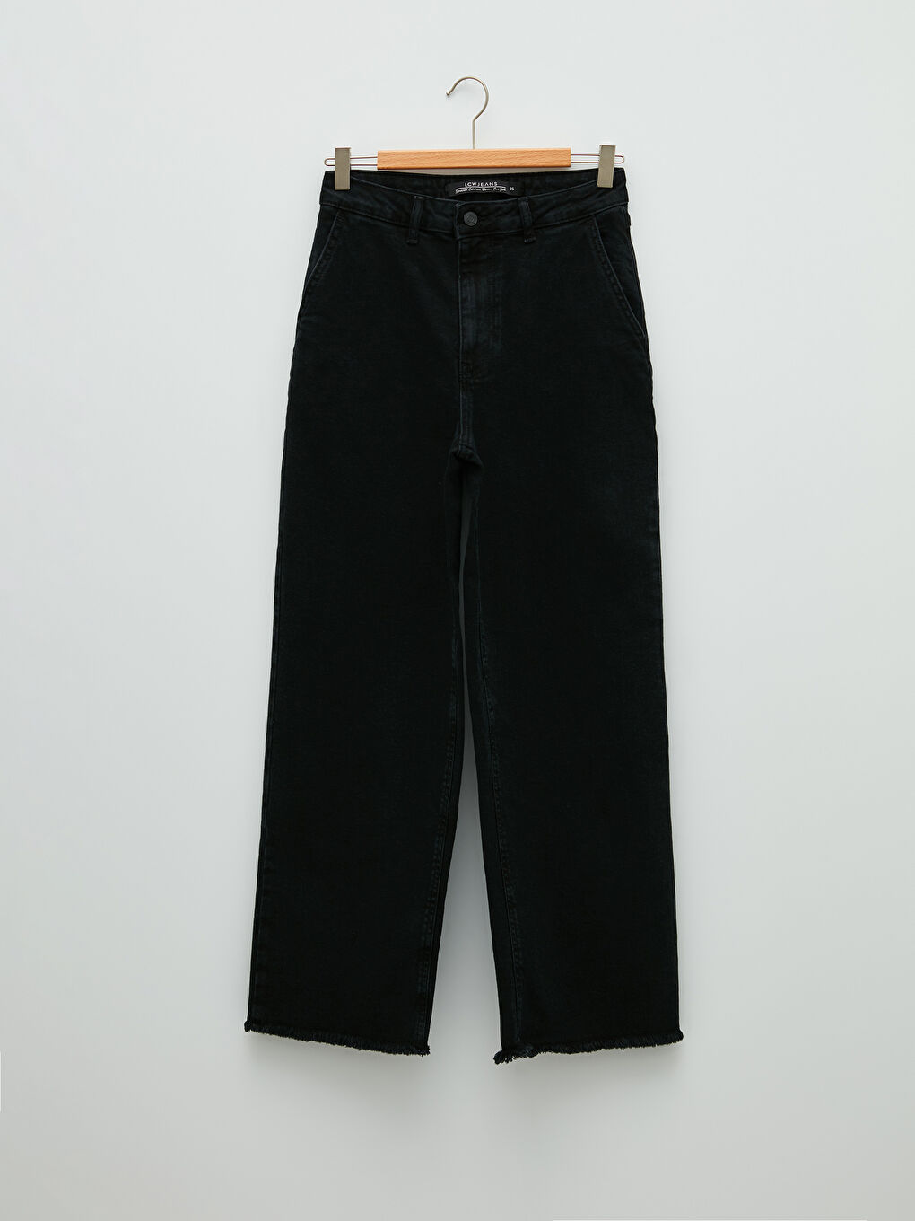 LCW Modest Siyah Standart Fit Cep Detaylı Kadın Rodeo Jean Pantolon - 6
