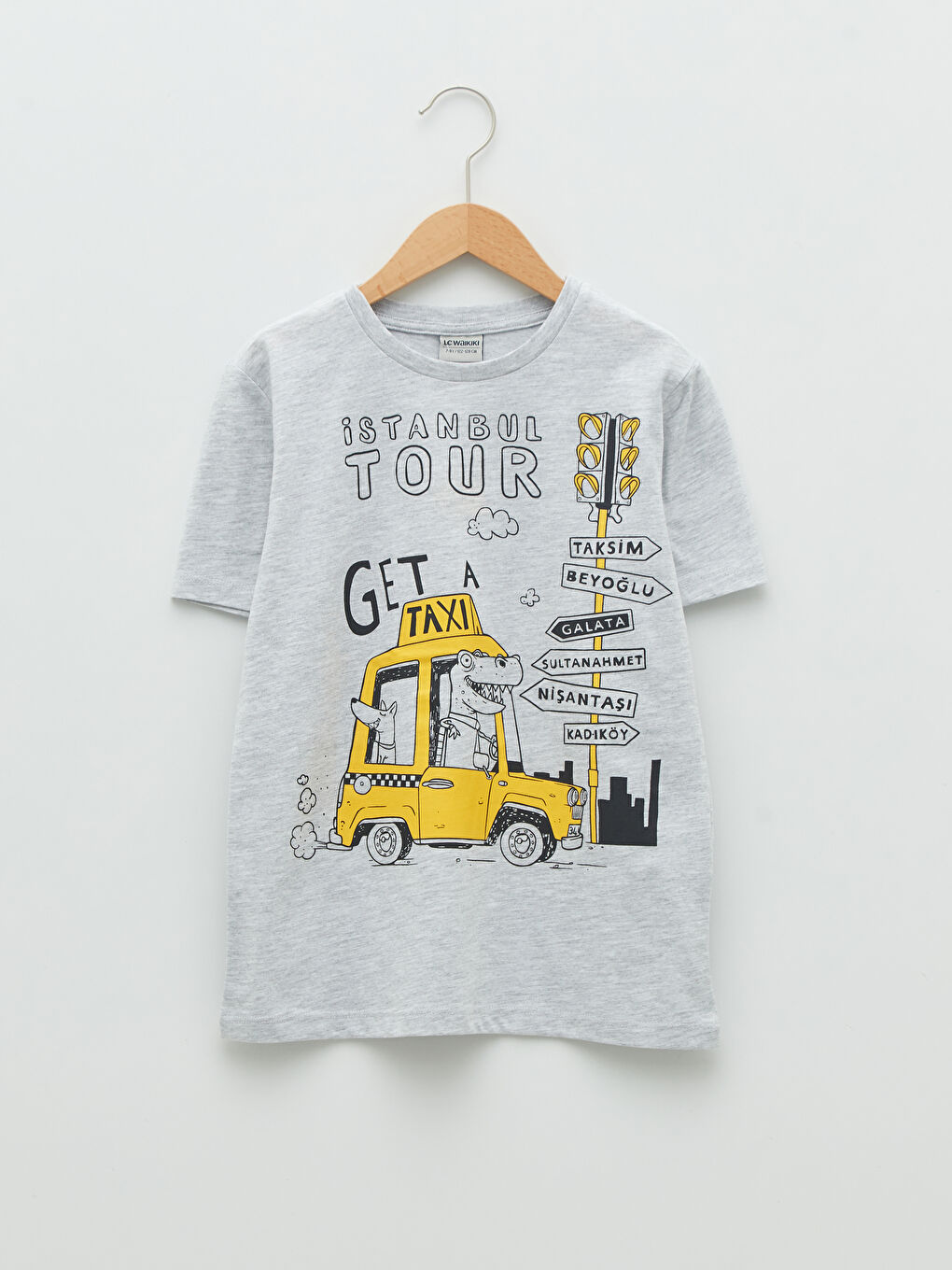 Crew Neck Printed Short Sleeve Boys' T-Shirt