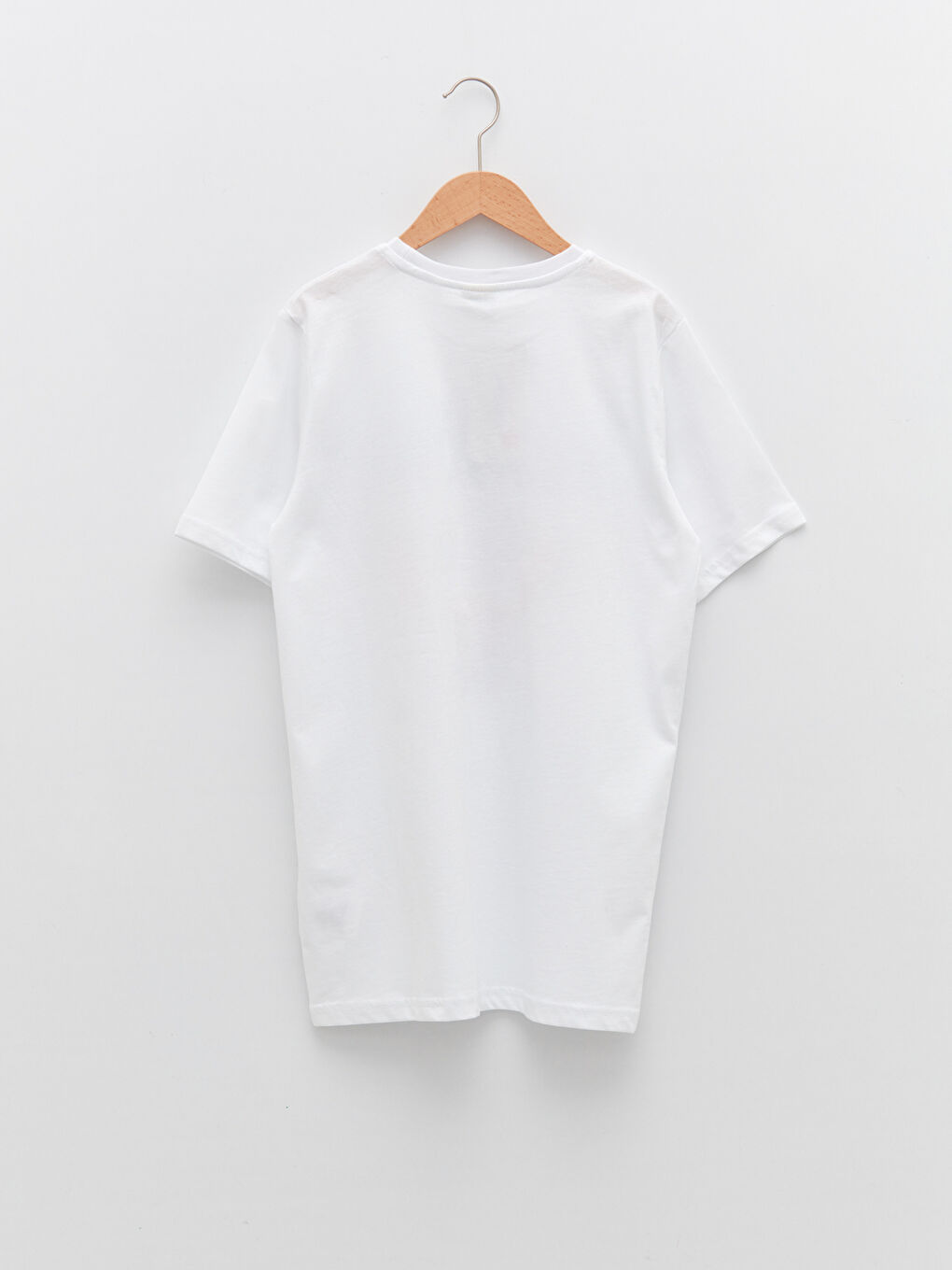 Bisiklet Yaka Baskılı Kısa Kollu Erkek Çocuk Tişört-1