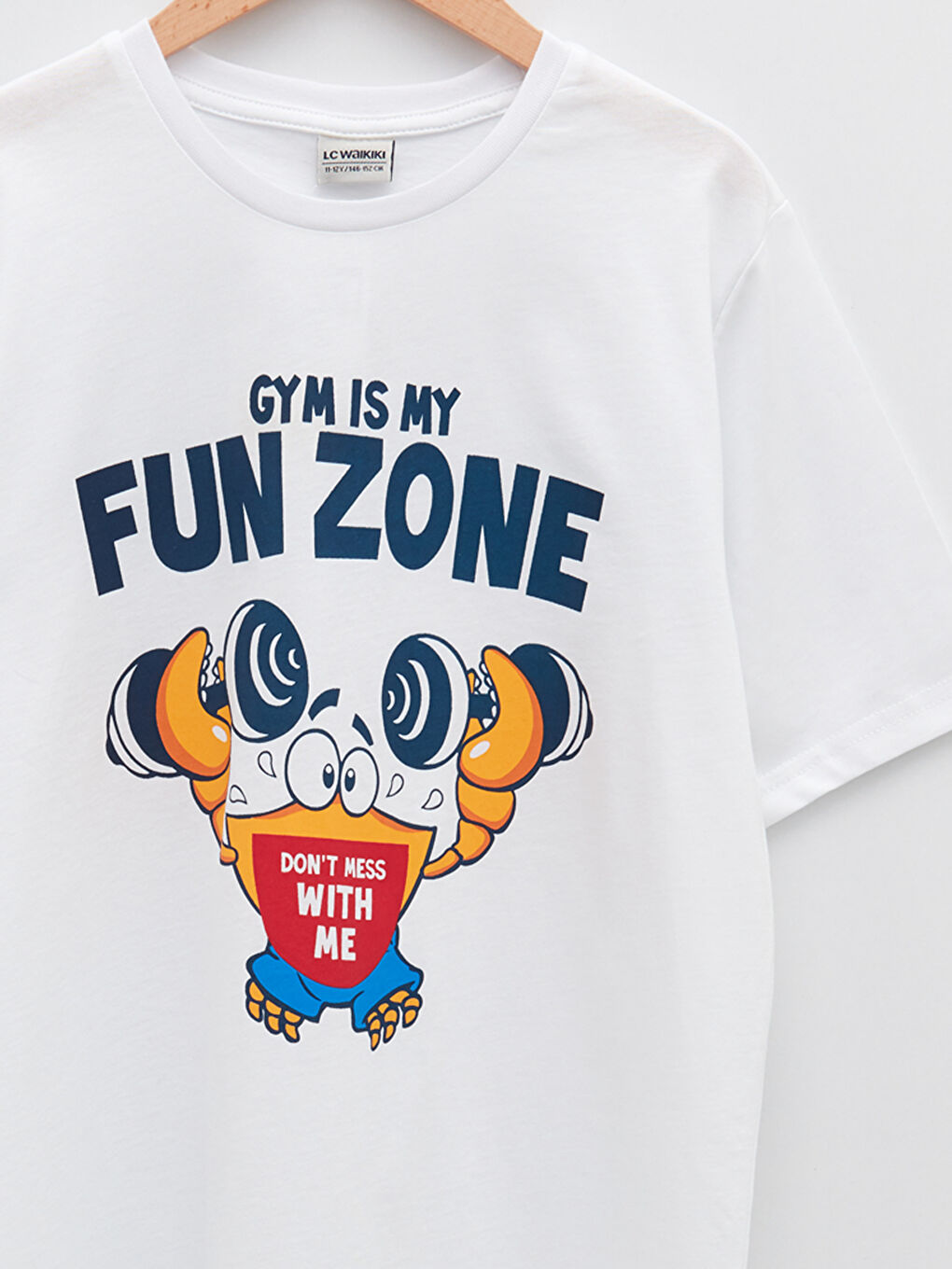 Bisiklet Yaka Baskılı Kısa Kollu Erkek Çocuk Tişört-2