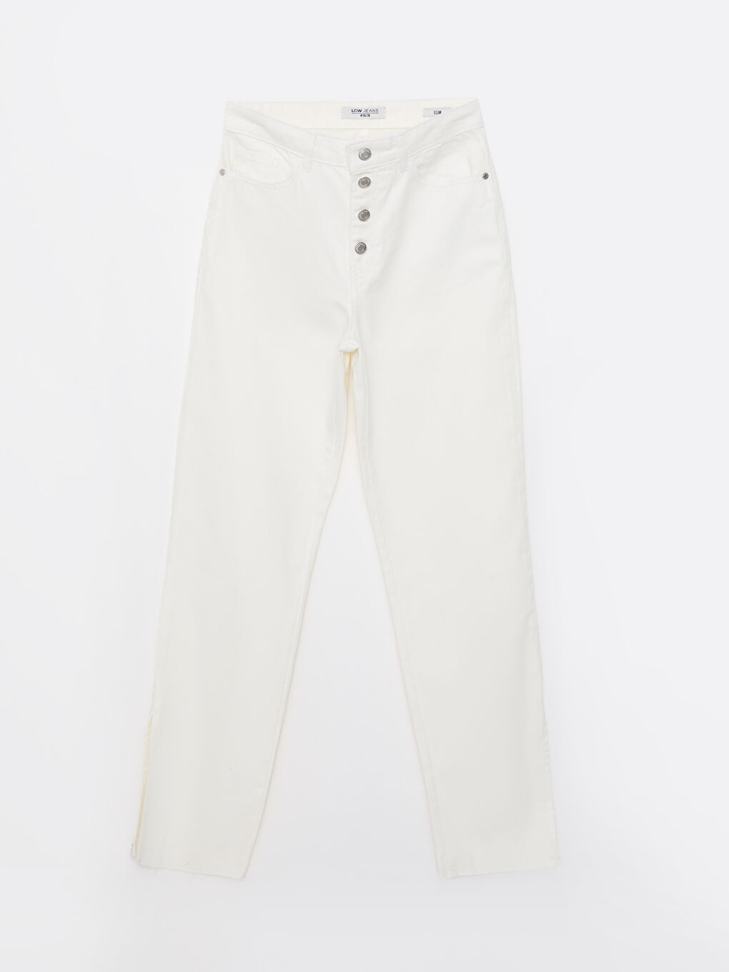 LCW Jeans Hoch taillierte gerade geschnittene taschenverzierte Damen Rodeo Denim-Hose -S2FM61Z8-844
