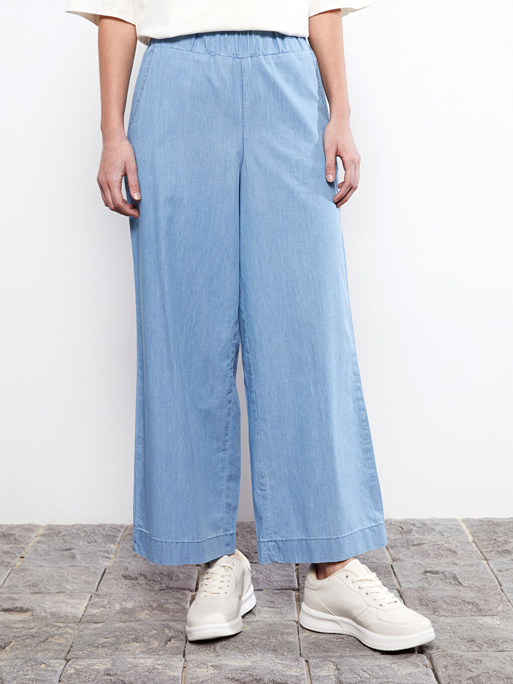 Джинсы Rodeo Женские Прямые С Карманами, Эластичной Талией и Удобной Посадкой-3