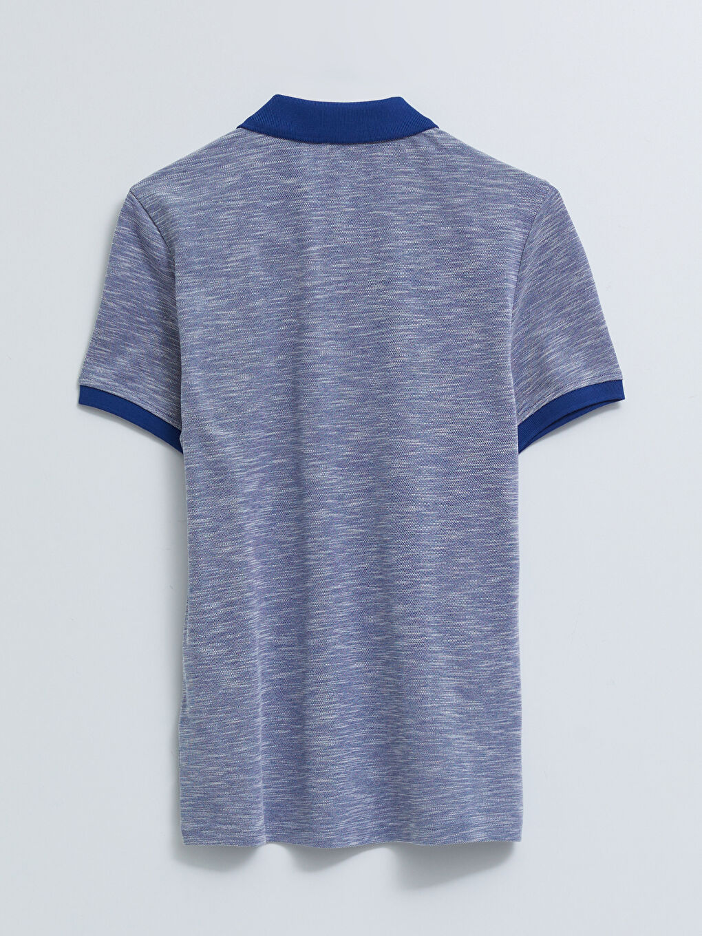 تي شيرت رجالي بياقة بولو وكم قصير من قماش جيرسي-6