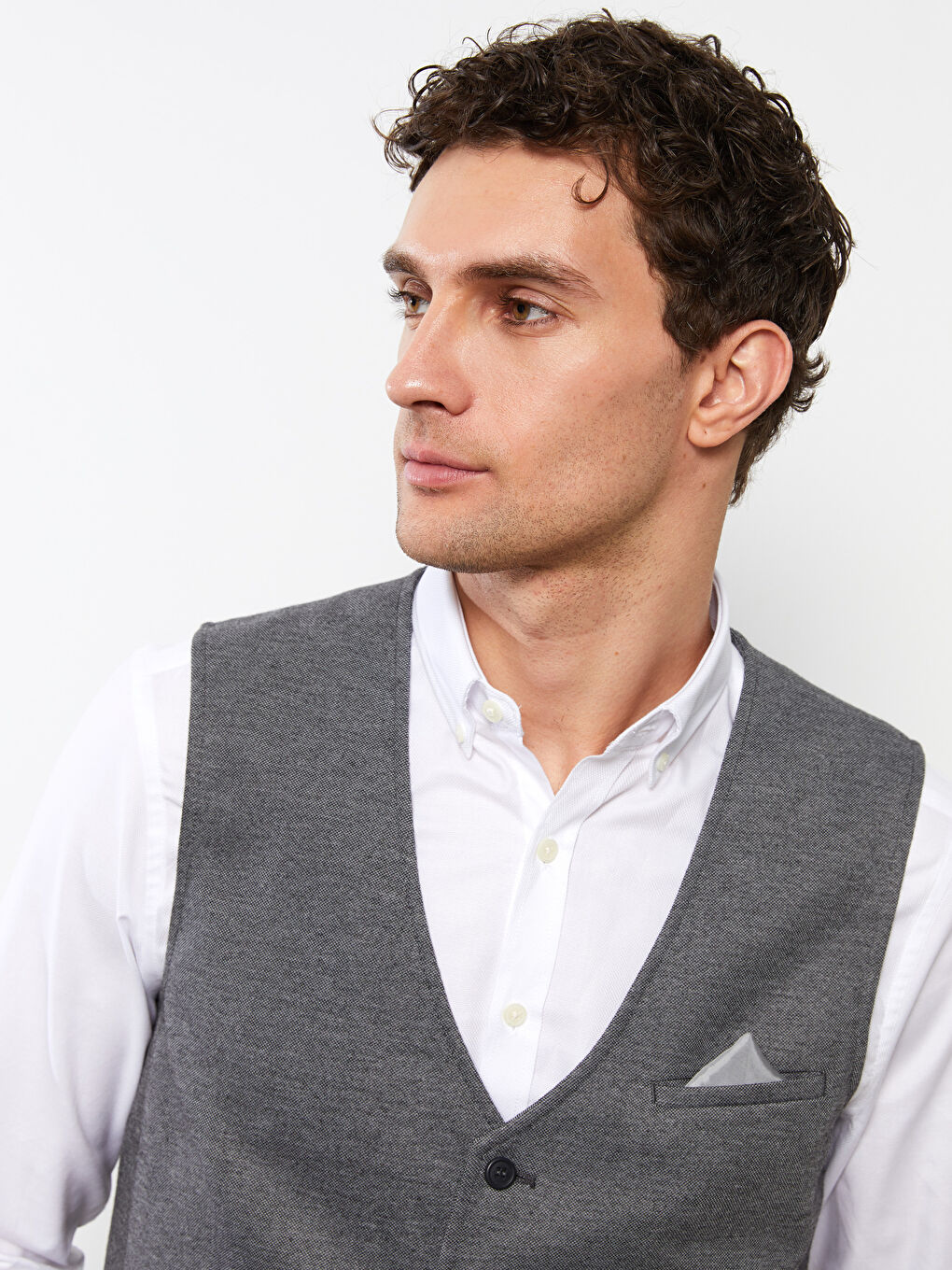Slim Fit Classic Men's Vest-2
