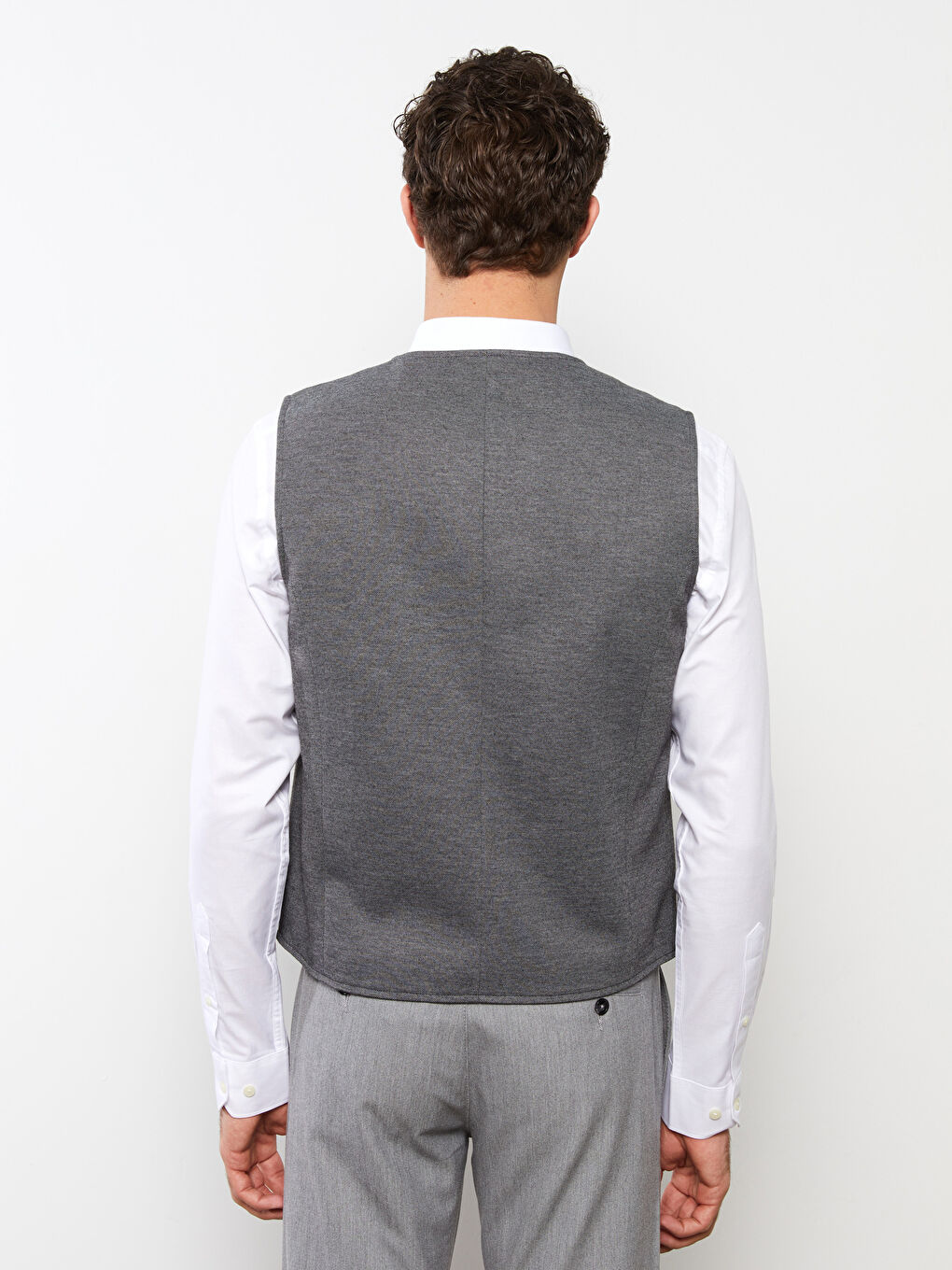Slim Fit Classic Men's Vest-4