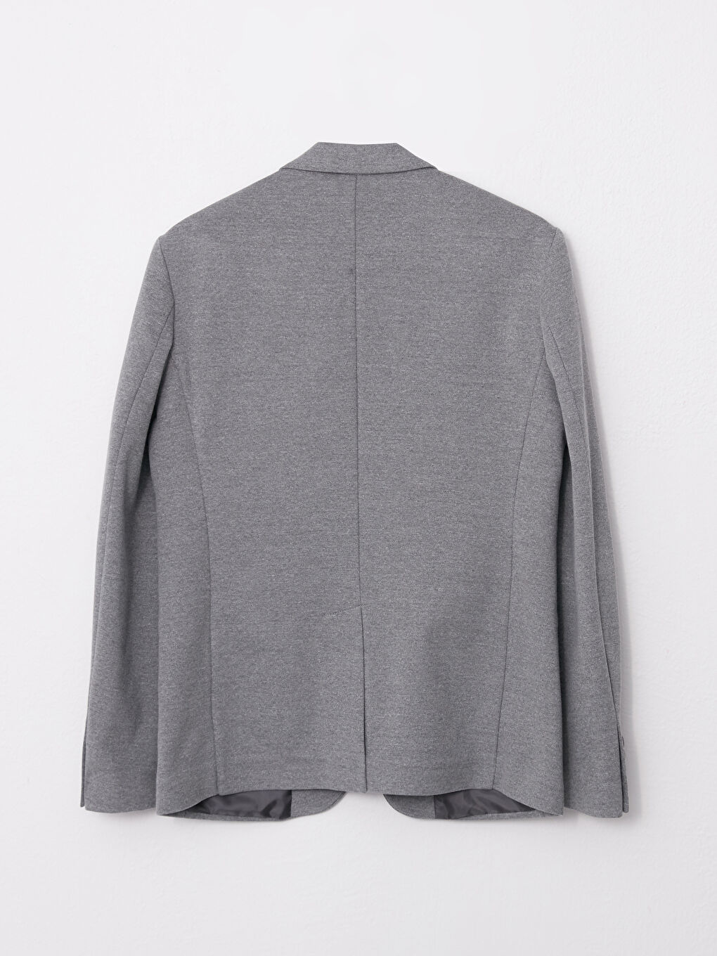 Gri Dar Kalıp Erkek Blazer Ceket-5