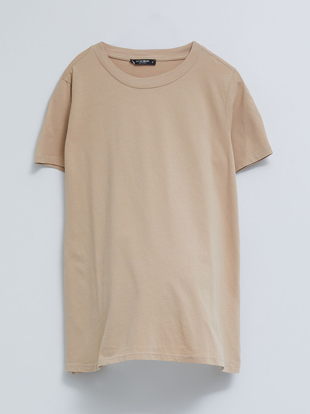 Crew Neck Regular Short Sleeve Cotton Maternity T-shirt-5