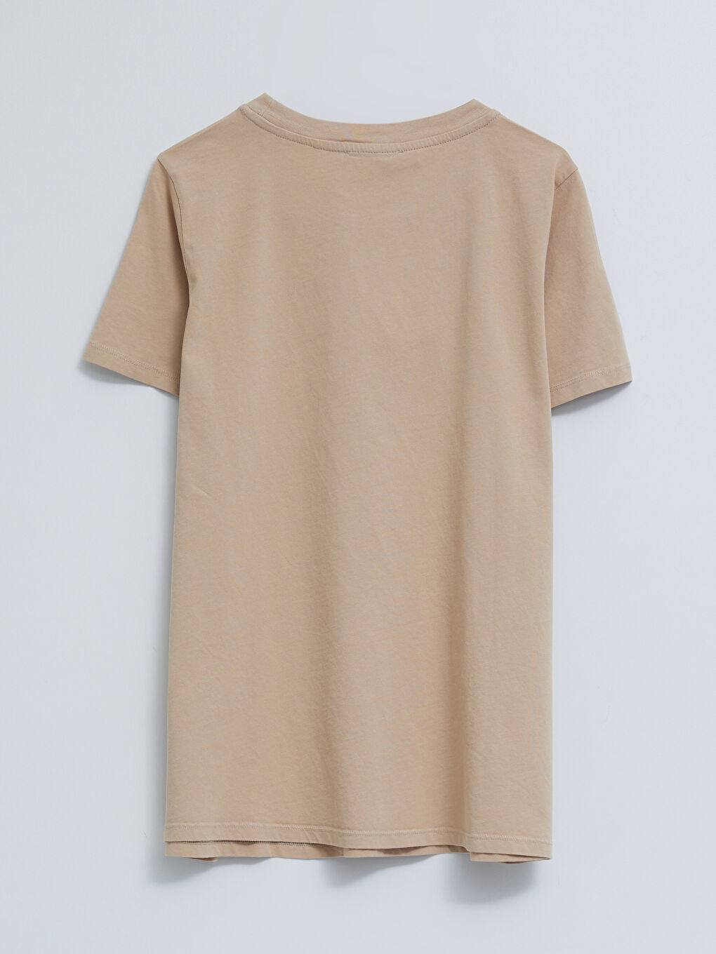 Crew Neck Regular Short Sleeve Cotton Maternity T-shirt-6