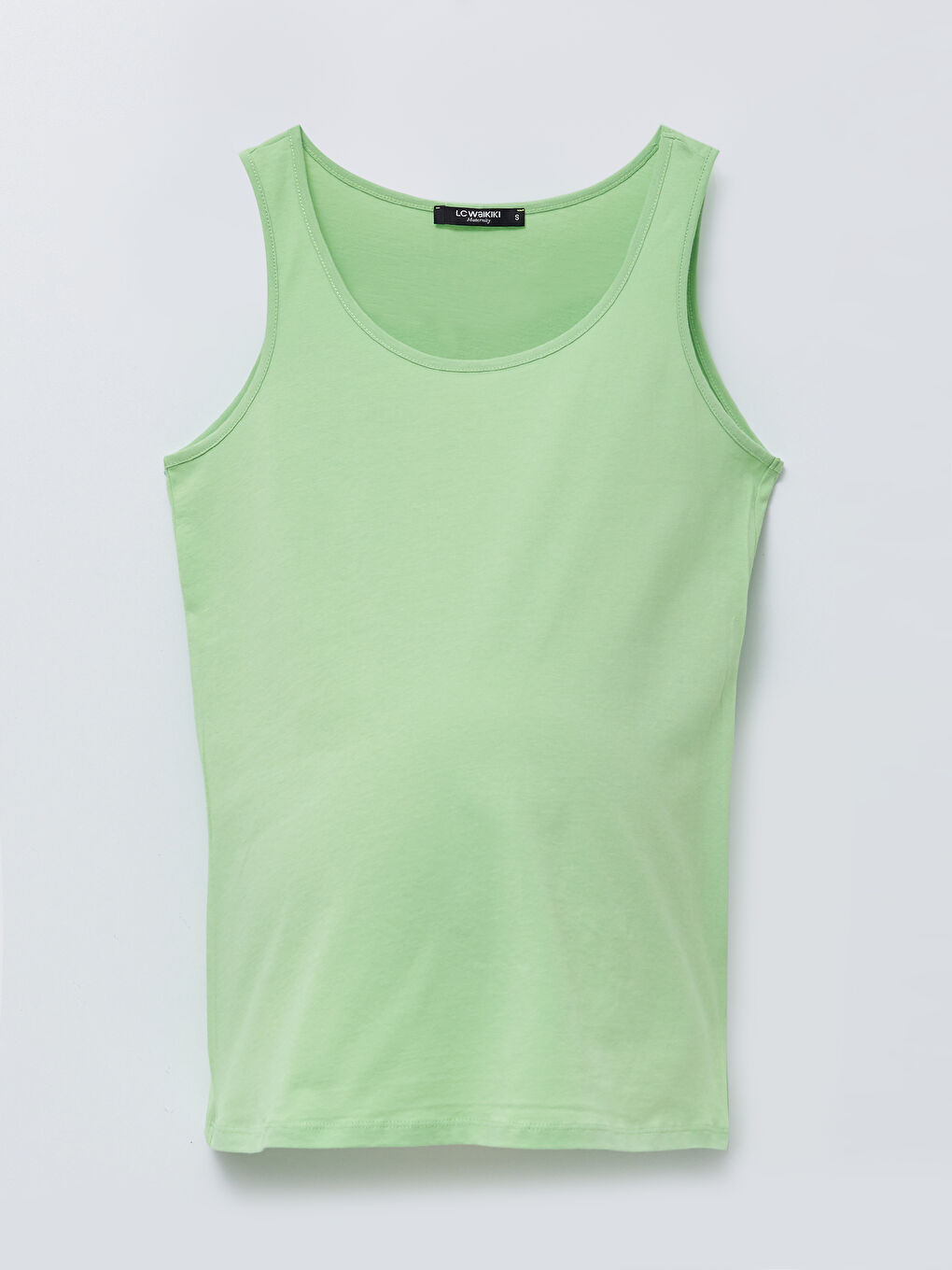 Crew Neck Plain Cotton Maternity Singlet-5