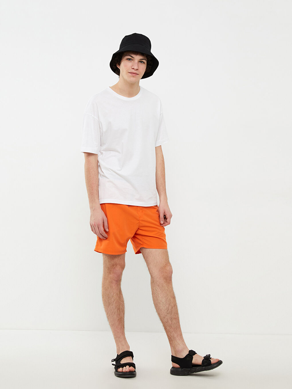 LCW SWIMWEAR Short Printed Men's Swimming Shorts -S2FN38Z8-GKT