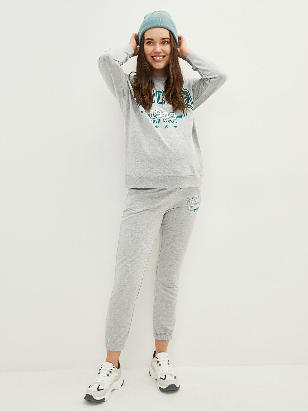Elastic Waist Printed Maternity Jogger Sweatpants -S2FN43Z8-CT3