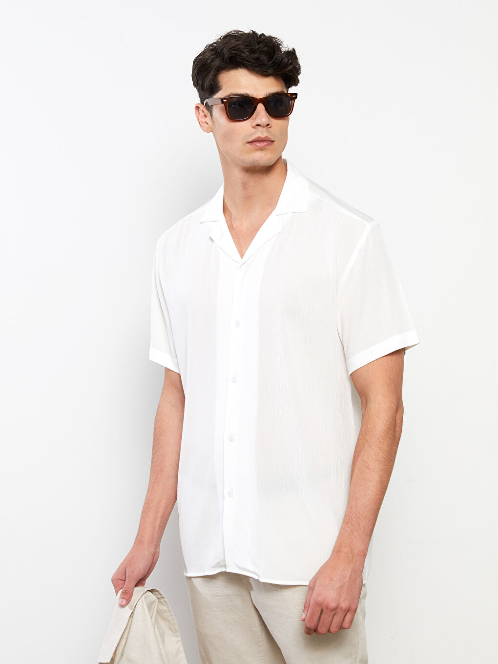 LCW Vision Relaxed Fit Short Sleeve Men's Shirt -S2FN72Z8-KE8