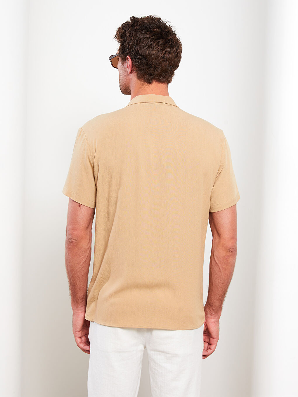 Relaxed Fit Short Sleeve Men's Shirt-4