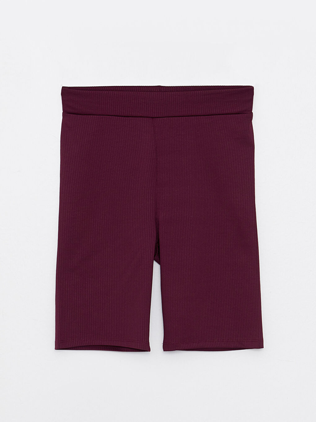 Mürdüm Kadın Beli Lastikli Düz Biker Şort Tayt-4