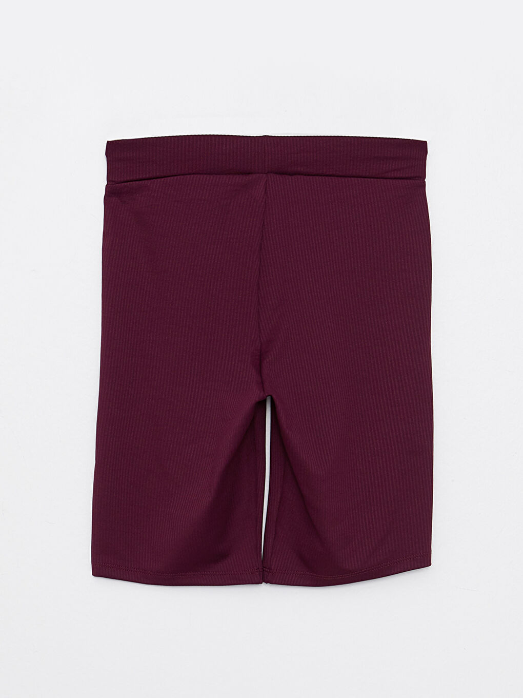 Mürdüm Kadın Beli Lastikli Düz Biker Şort Tayt-5