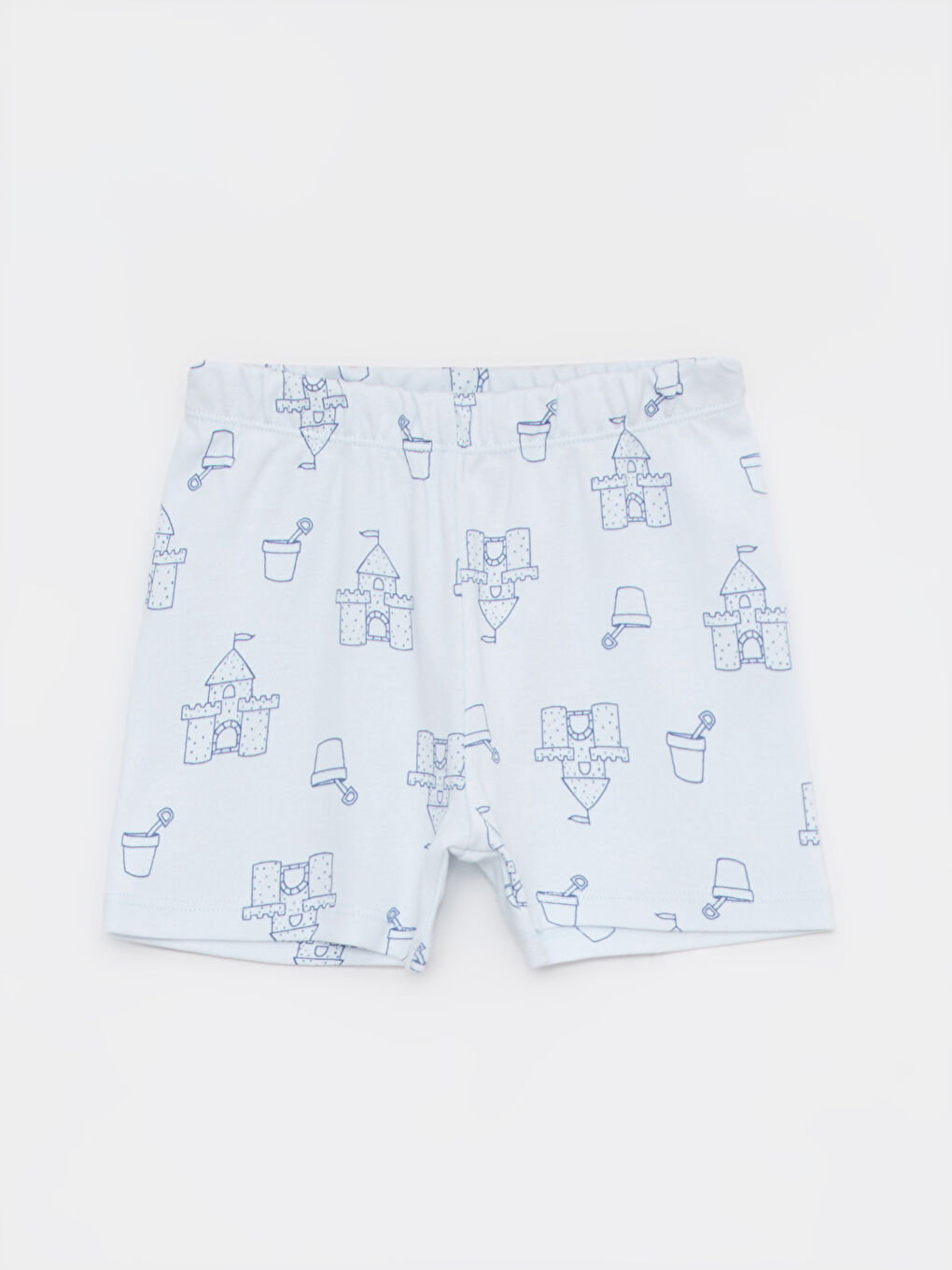 Mavi Bisiklet Yaka Baskılı Erkek Bebek Pijama Takım-2