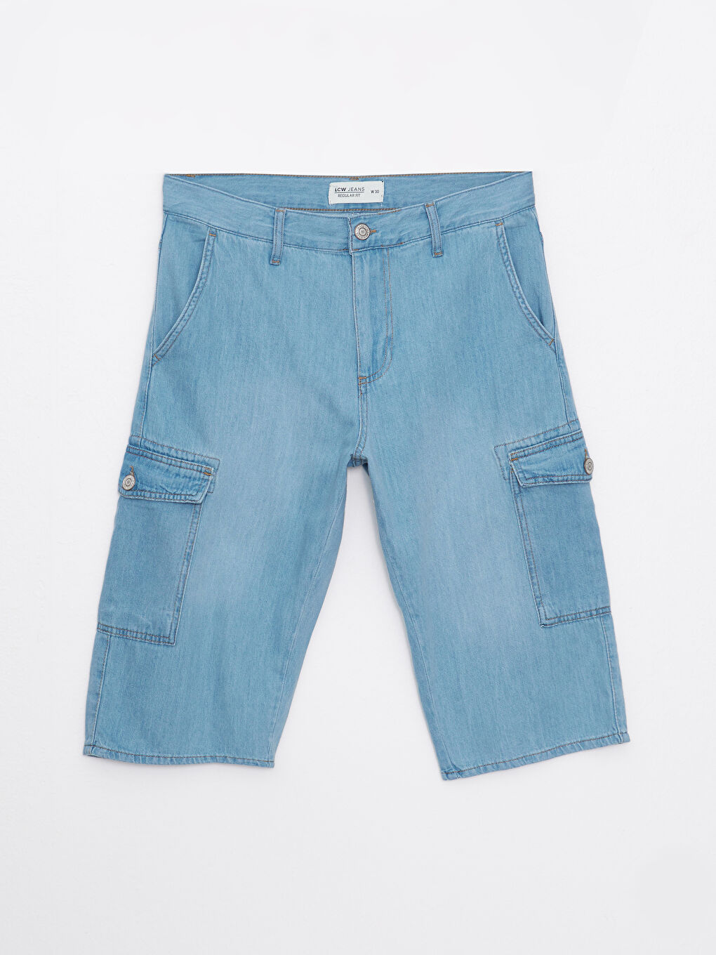 Comfortable Fit Men's Jean Bermuda Shorts -S2FO26Z8-311