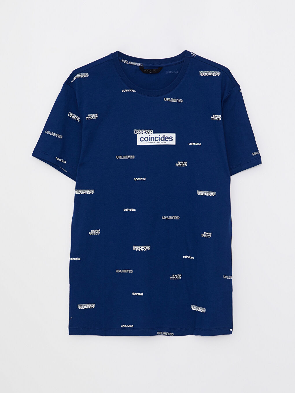 Crew Neck Short Sleeve Printed Combed Cotton Men's T-shirt -S2FO31Z8-HEU