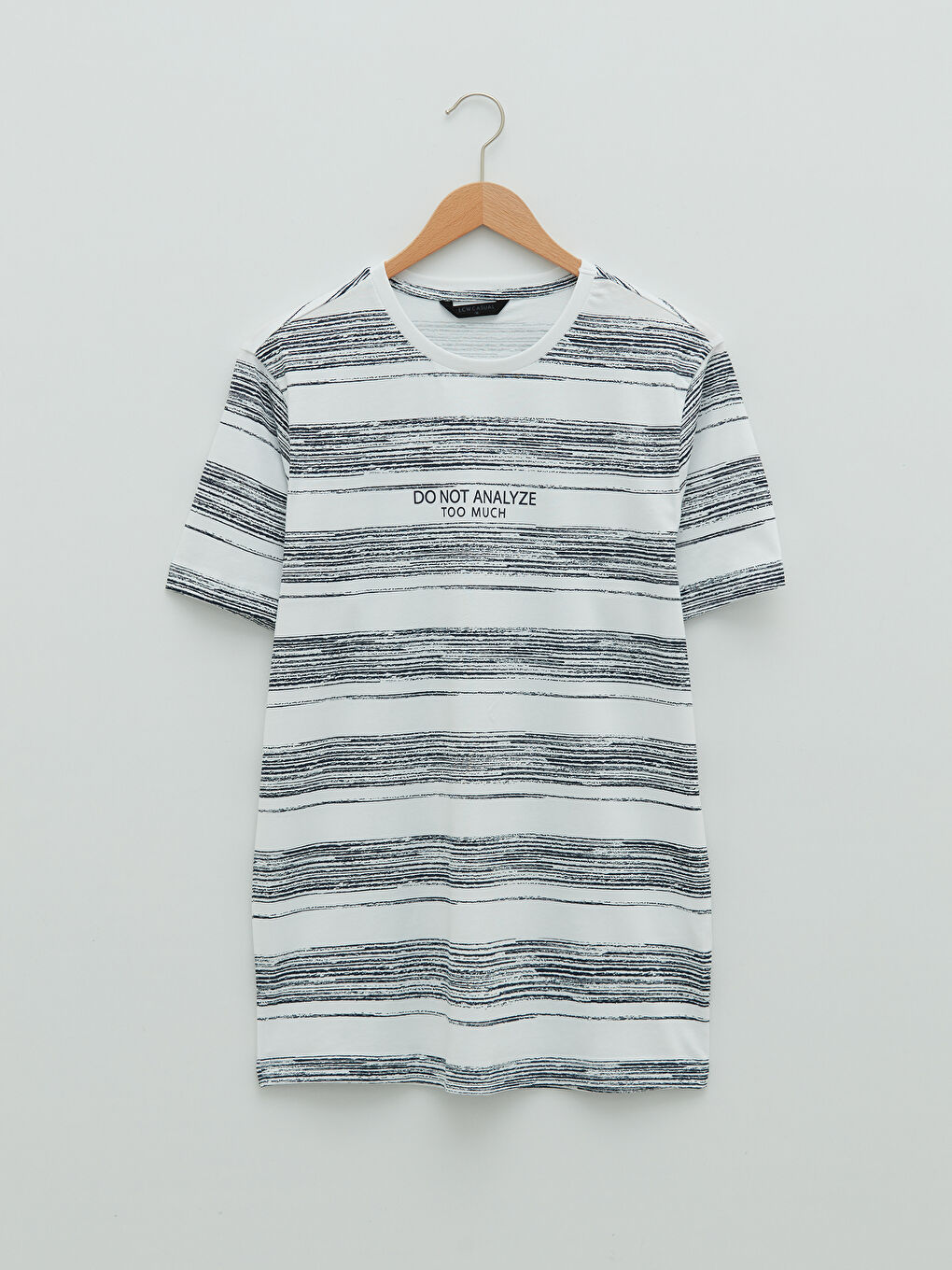 Crew Neck Short Sleeve Printed Combed Cotton Men's T-shirt-5