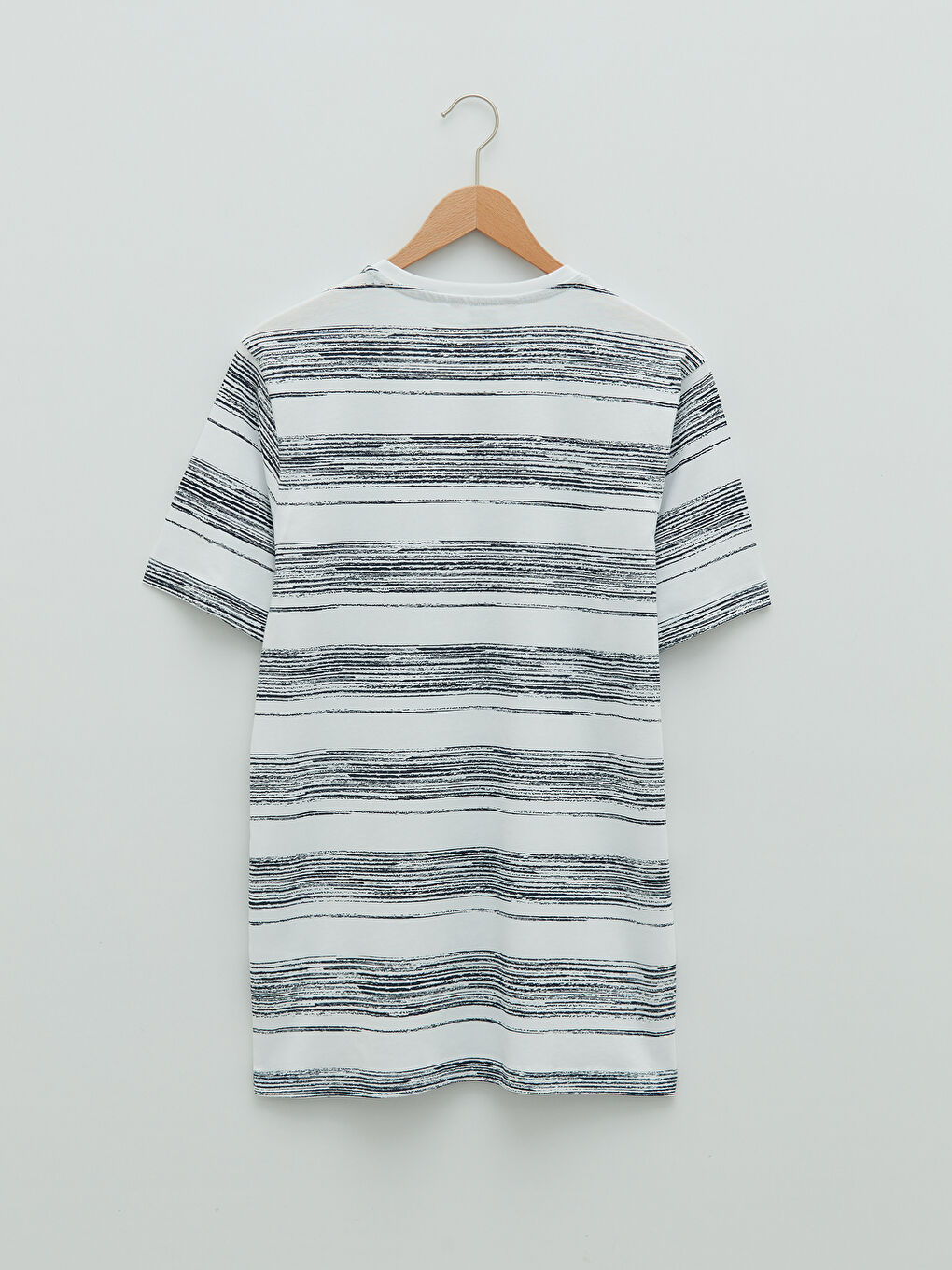 Crew Neck Short Sleeve Printed Combed Cotton Men's T-shirt-6