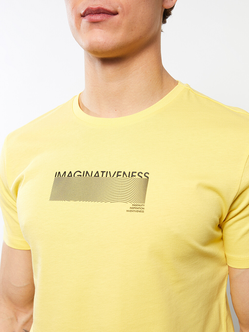 Crew Neck Short Sleeve Printed Combed Cotton Men's T-shirt-3