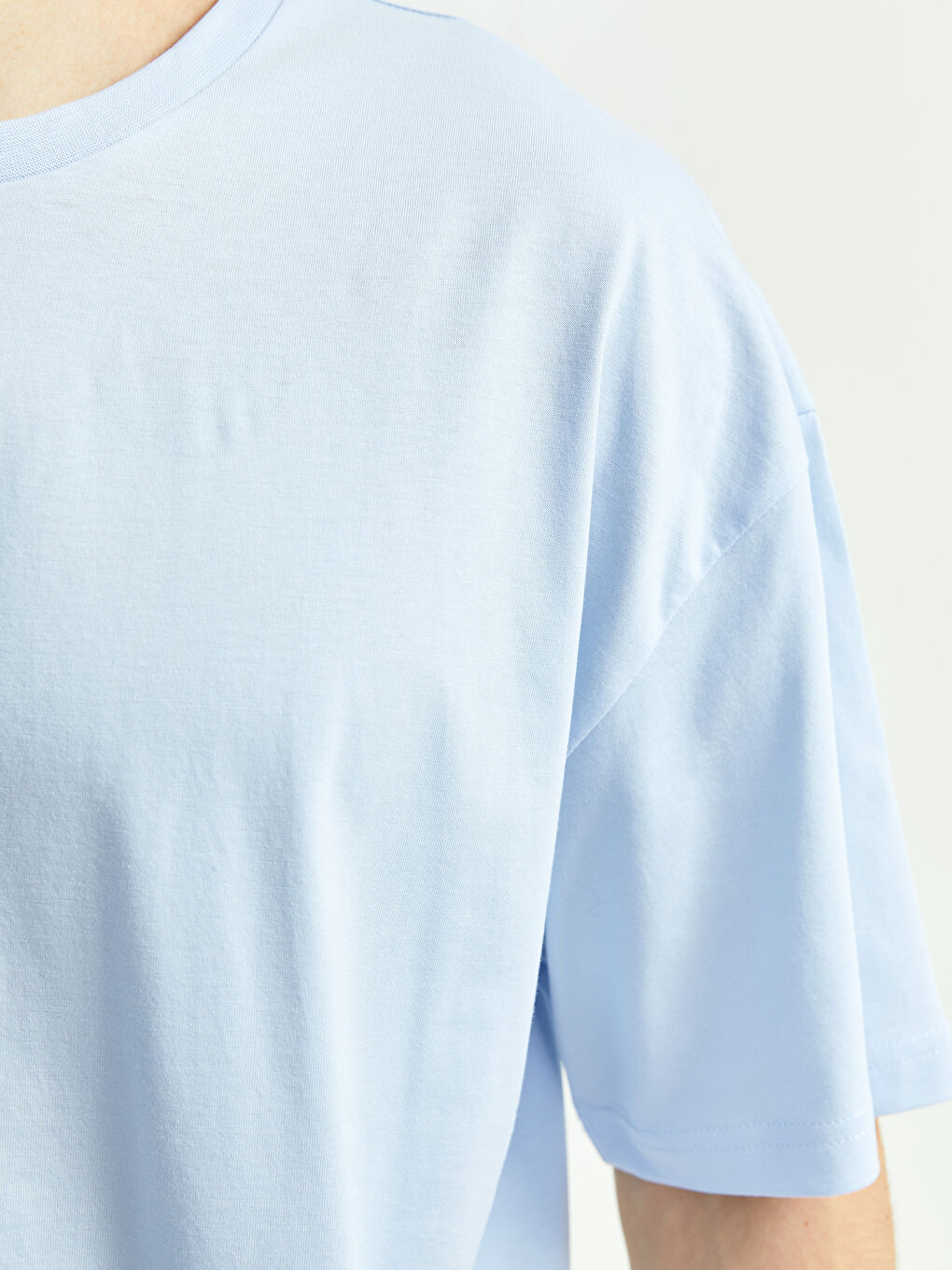 Oversize Crew Neck Short Sleeve Jersey Men's T-Shirt-3