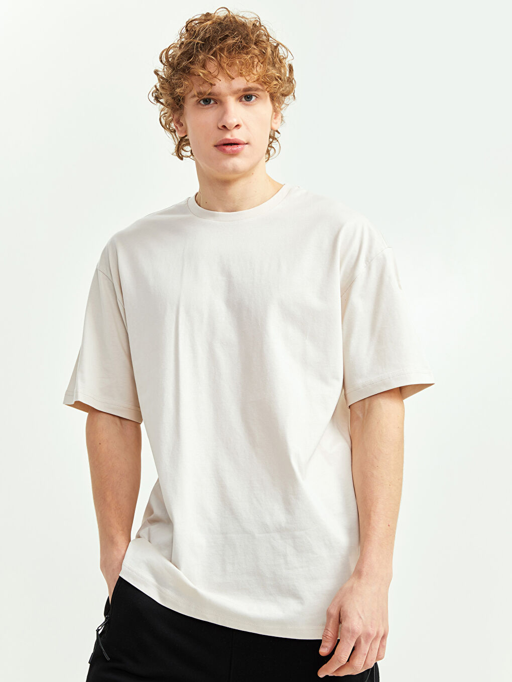 Oversize Crew Neck Short Sleeve Jersey Men's T-Shirt-1
