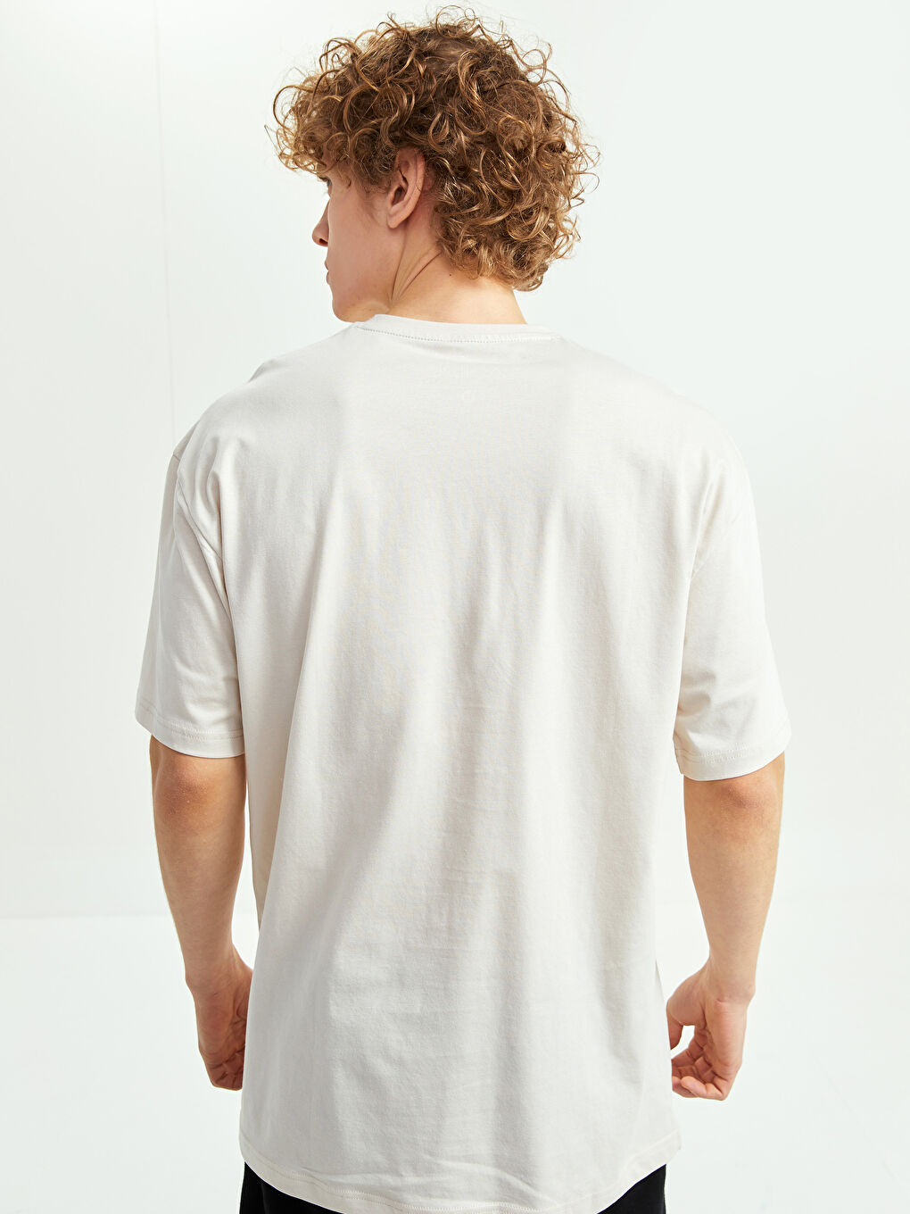 Oversize Crew Neck Short Sleeve Jersey Men's T-Shirt-4