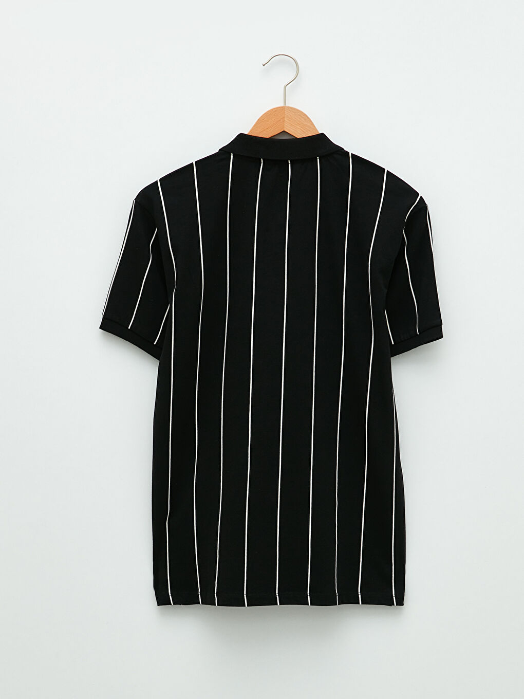Polo Neck Short Sleeve Striped Jersey Men's T-Shirt-6