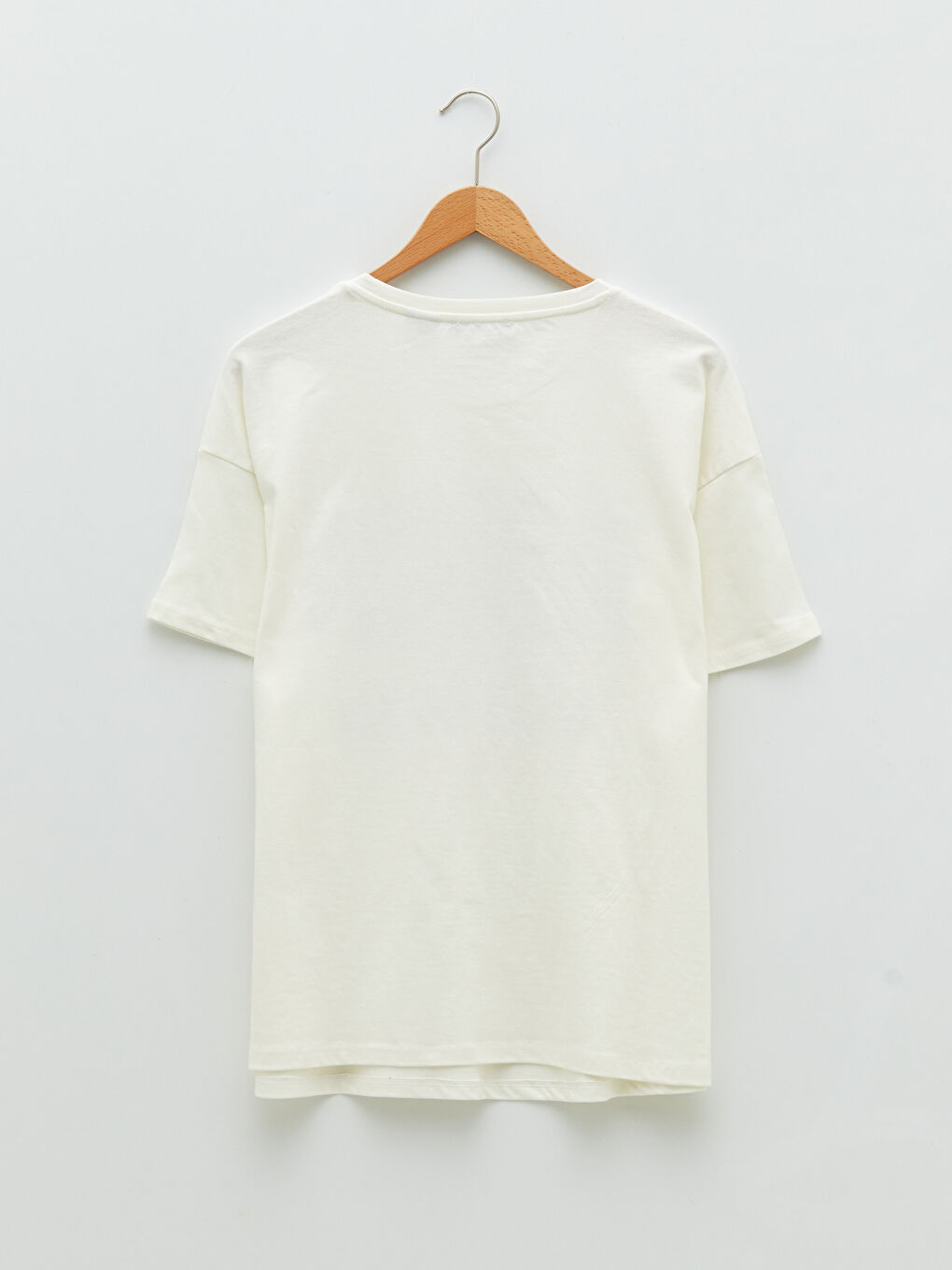 Crew Neck Daisy Duck Printed Short Sleeve Cotton Maternity T-Shirt-5