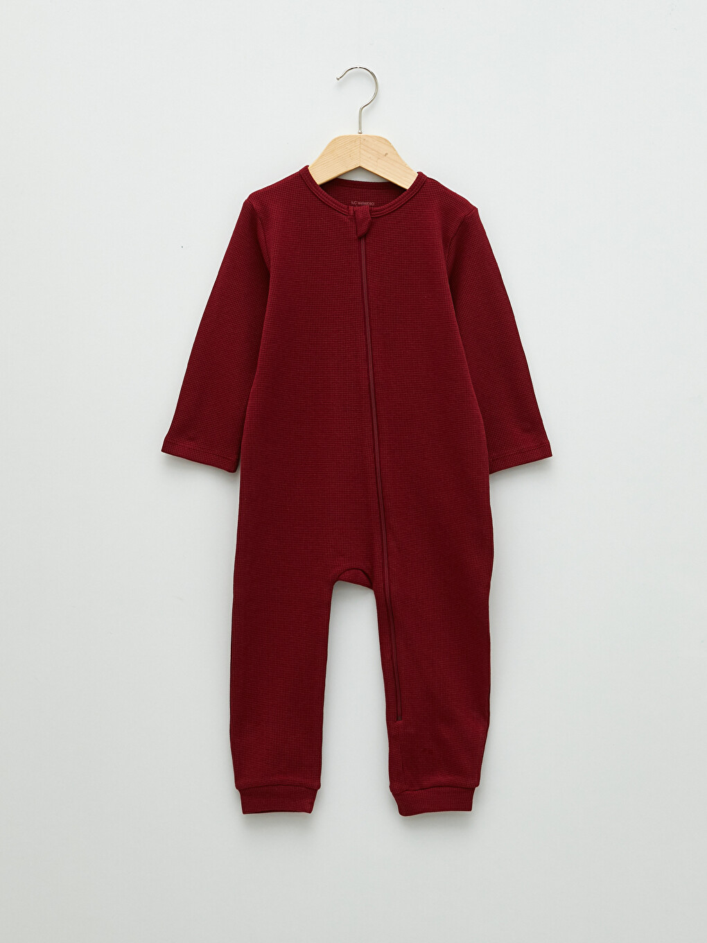 Crew Neck Long Sleeve Basic Baby Girls' Jumpsuit