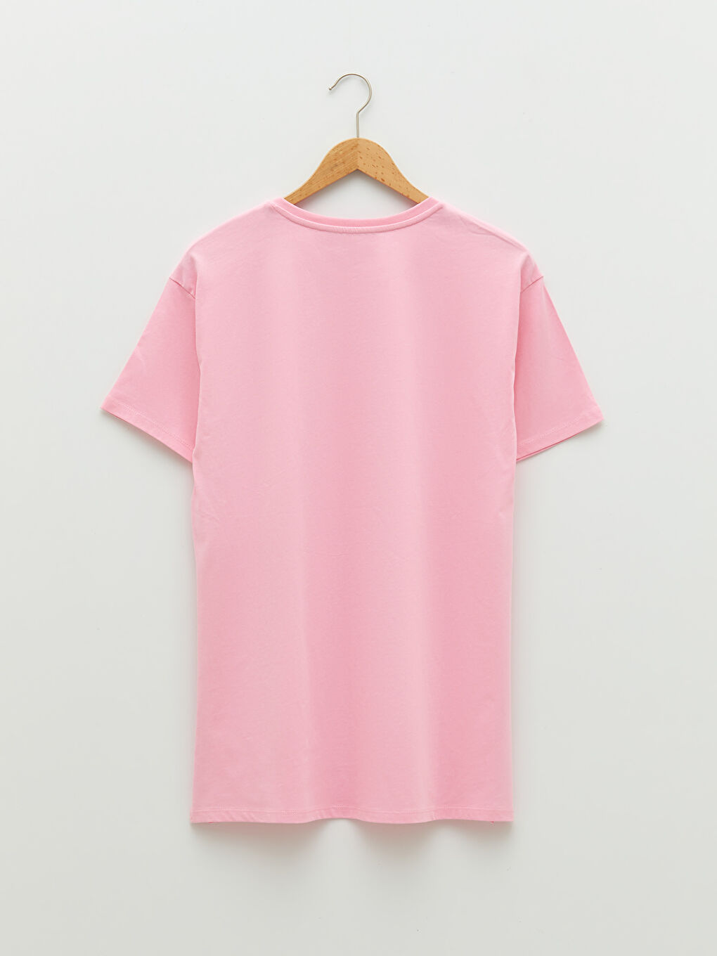 Okrugli izrez, štampano slovo, kratki rukav, pamučna ženska majica-11