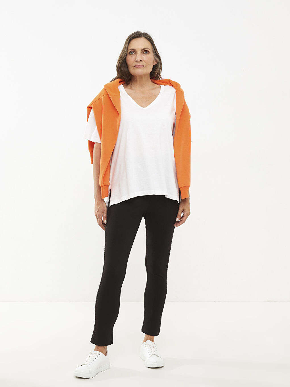 Colanți din Bumbac Imprimat cu Talie Elastică pentru Femei