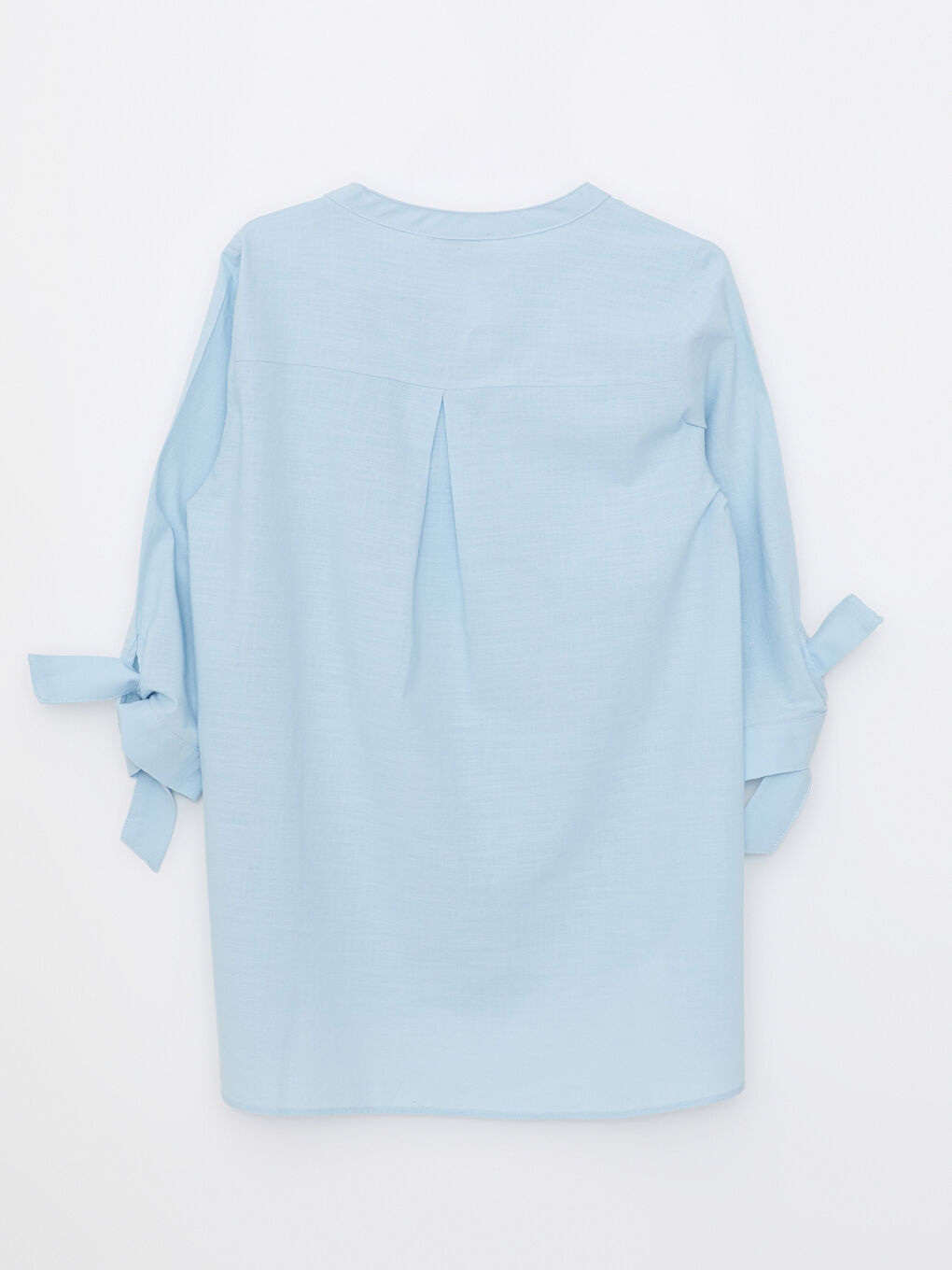 Women's Crew Neck Plain Cotton Shirt-8