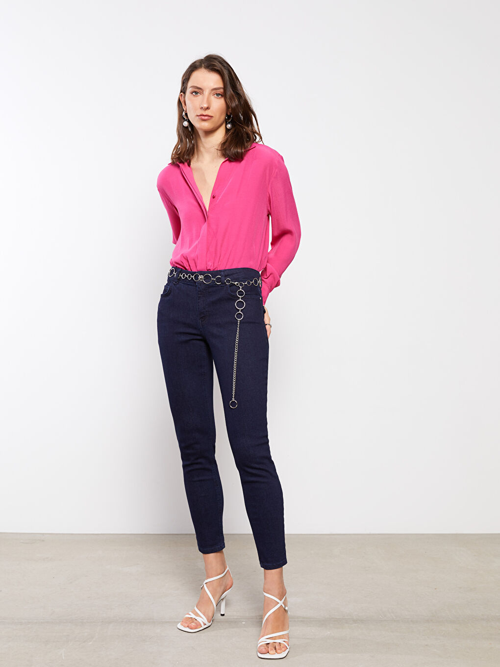 Standard Fit Straight Pocket Detailed Women's Rodeo Jeans -S2FR98Z8-309