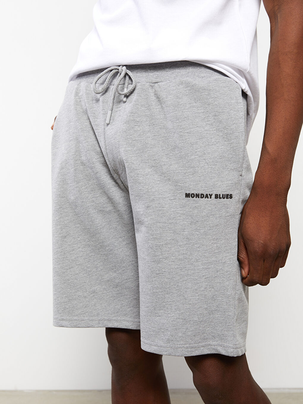 Gri Standart Kalıp Erkek Şort-4