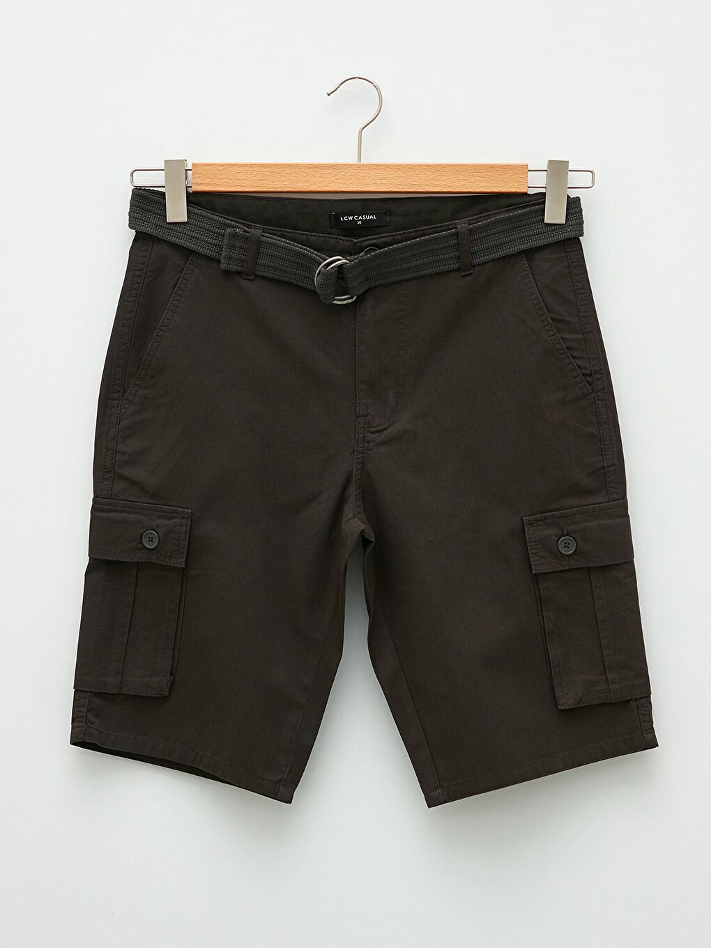 XSIDE Gri Standart Kalıp Gabardin Erkek Şort - 5