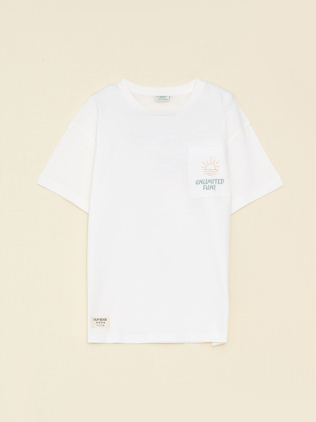 მრგვალი საყელო ნაბეჭდი მოკლე სახელო ბიჭებისთვის მაისური