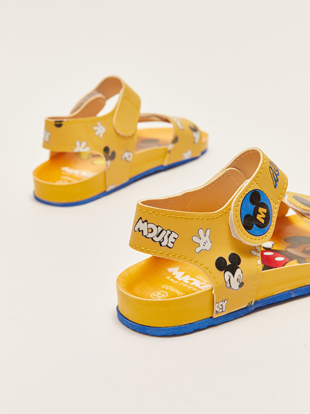 LCW STEPS Sarı Mickey Mouse Lisanslı Erkek Çocuk Sandalet - 4