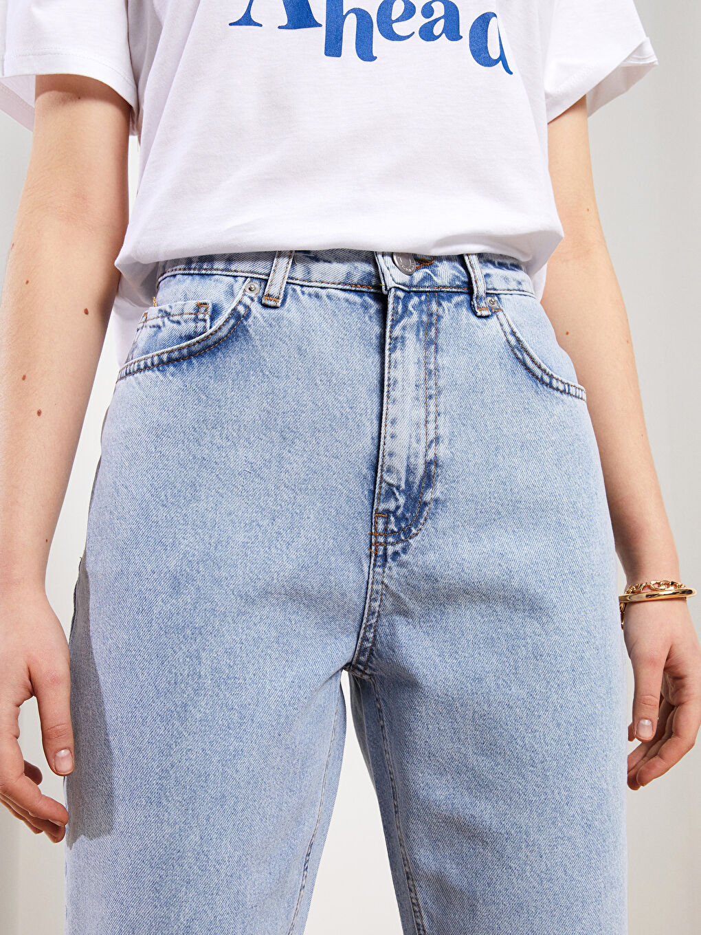 High Waist Standard Fit Pocket Detailed Women's Rodeo Jeans-3