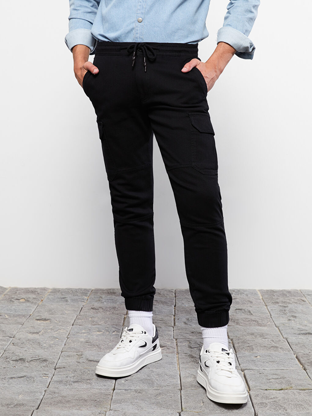 Slim Fit Men's Cargo Trousers -S2FT13Z8-RQL