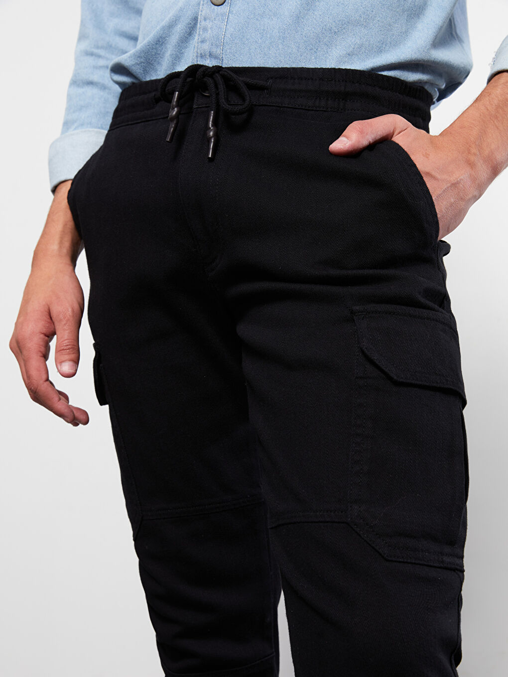 Slim Fit Men's Cargo Trousers -S2FT13Z8-RQL