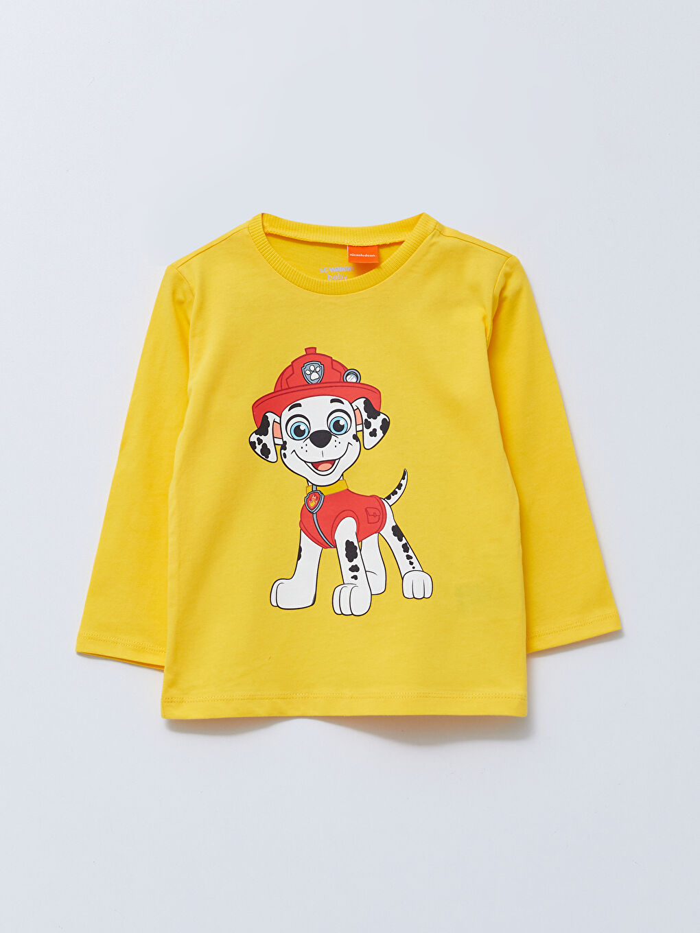 Crew Neck Long Sleeve Paw Patrol Printed Cotton Baby Boy T-Shirt 3 Pack-1