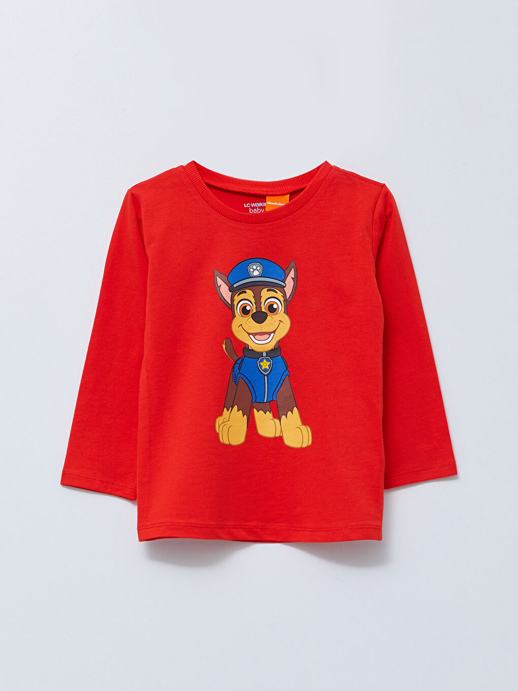 Crew Neck Long Sleeve Paw Patrol Printed Cotton Baby Boy T-Shirt 3 Pack-2